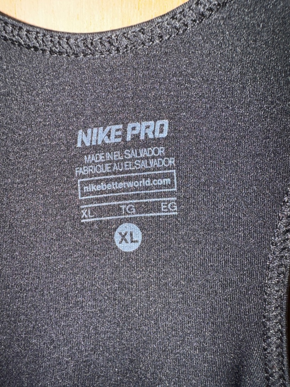 Nike Pro Dri-Fit Racerback Training Tank White Swoosh X-Large - Picture 3 of 5